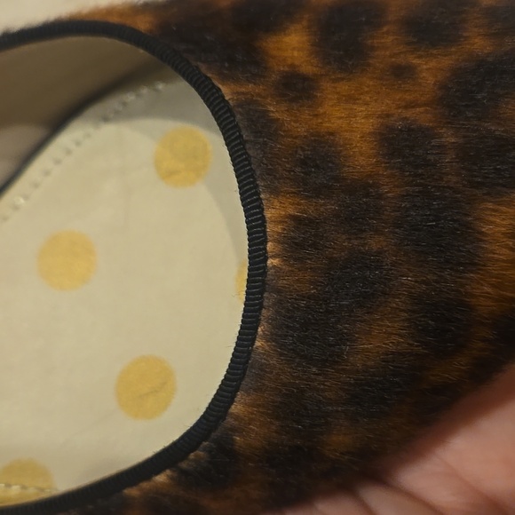 Boden Anthropologie Amelie Cheetah Print Calf Hair Flats with Mini Heel - Picture 4 of 13